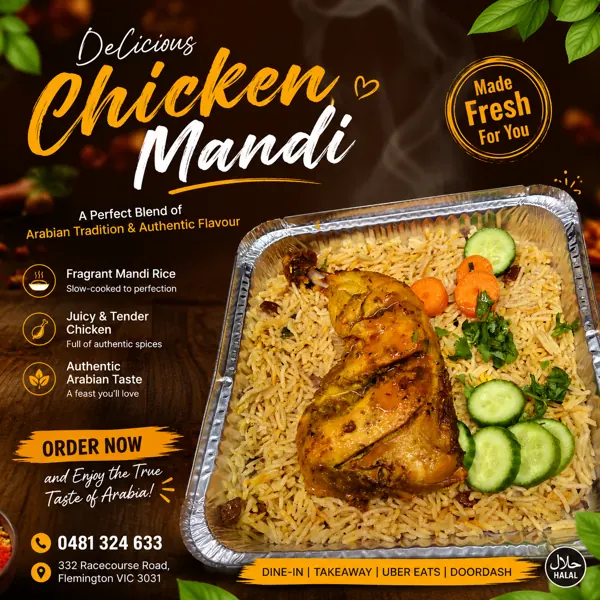 Delicious Chicken Mandi, made fresh